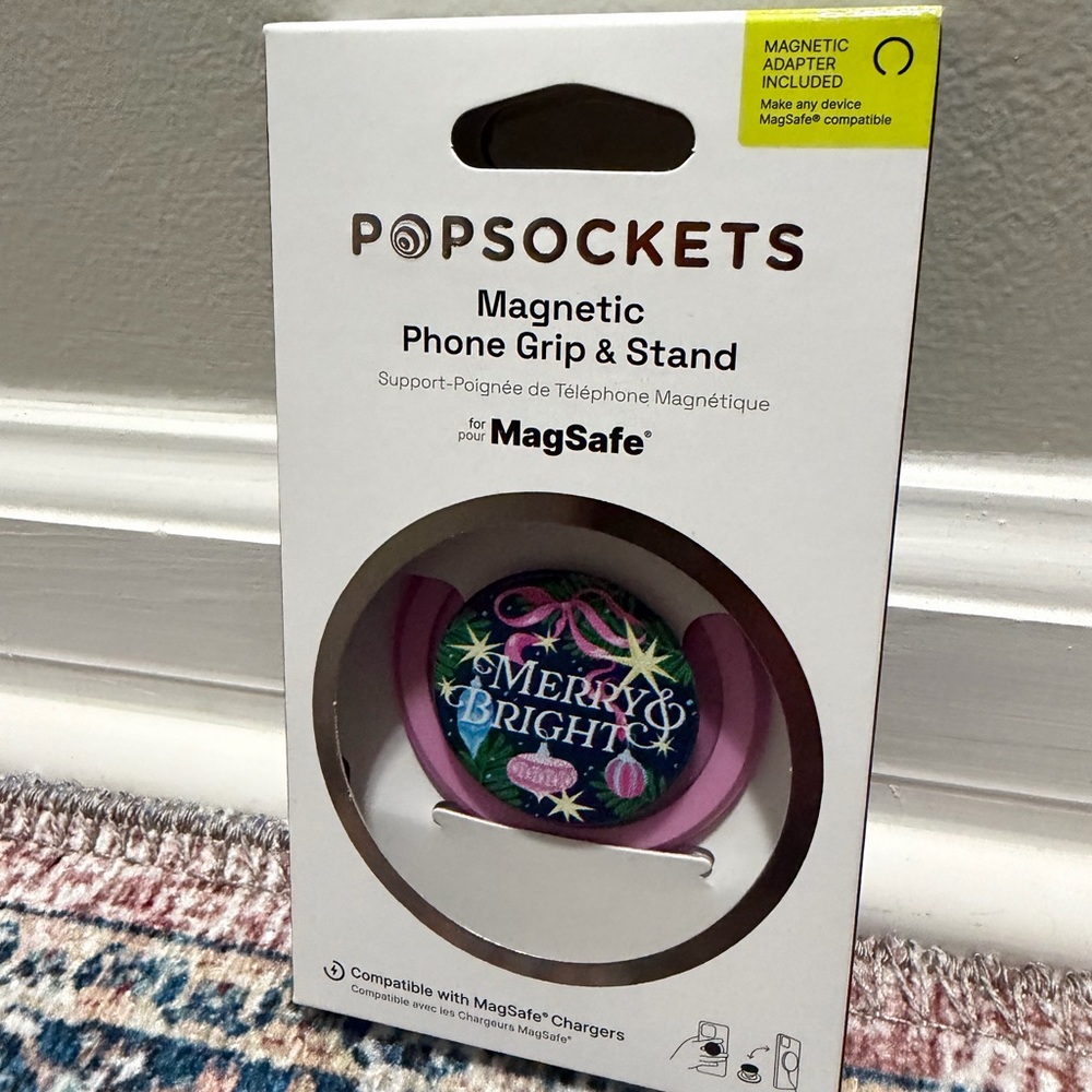 PopSocket Magnetic Phone Grip & Stand - Pink and Black